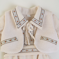 Baby Boy Cream Cotton Outfit with Traditional Motifs – ION Model