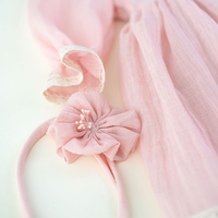 Rochita botez, 0-1 ani, roz pudra, model ADELLE