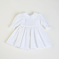 Rochiță PURITY din bumbac prespălat cu dantelă de bumbac