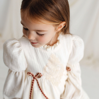 Rochita din muselina organica pentru fetite, model ZAIA