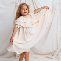 Rochiță din pânză topită fină pentru fetițe, model TAISIA