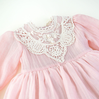 Rochita botez, 0-1 ani, roz pudra, model ADELLE