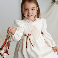 Rochita din muselina organica pentru fetite, model ZAIA