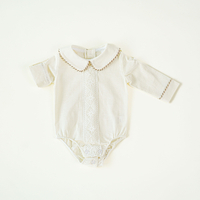 Compleu de in baietel, 0-1 ani, model ANDI ivoire