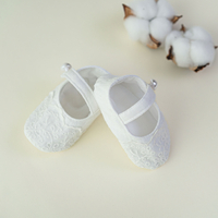 Botosei fetite, muselina alba, model NICOLE