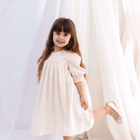 Rochiță din pânză topită fină pentru fetițe, model TAISIA