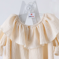 Organic muslin dress for little girls, model AMELIA