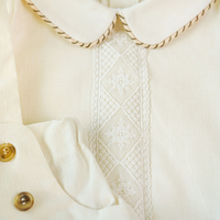 Compleu de in baietel, 0-1 ani, model ANDI ivoire