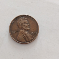 One cent, 1958
