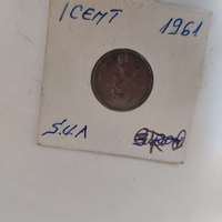 One cent, 1961