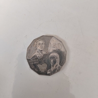 50, Australian coin, 1998