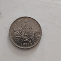 5 francs, 1971