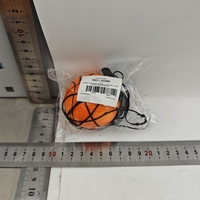 Minge Saltareata Hiperelastica, Flippy, Model Minge de Basket cu Fixare de Mana, Space Moon Ball foarte Elastica, Antistress pentru Copii, Diametru 66 mm, Portocaliu