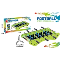 Masa de Fotbal cu Teren, Flippy, fara Picioare, 6 Manere, Tablou de Scor, 71.3 x 10 x 36 cm, din Lemn/Otel/Metal, Verde