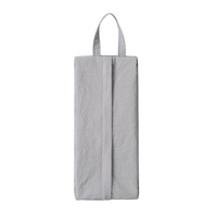Geanta de Depozitare, Flippy, Pentru Haine Mici, Lenjerie, Sosete, Cosmetice, Impermeabila, cu Maner, 10x20x3 cm, Gri