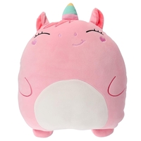 Patura 2in1 pentru Pat sau Canapea, Flippy, Model Jucarie Unicorn cu Spatiu de Depozitare Patura, Microfibra, 1x1.7 m, Roz