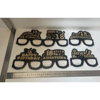 Set 6 Perechi de Ochelari pentru Majorat, Flippy, Diverse Modele, Negru