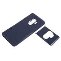 Husa Samsung Galaxy S9 Ipaky Elegant Grid Design TPU Hybrid Albastru