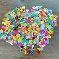 Tub de Confetti, Flippy, Party Popper, 20x5 cm, Confetii Inimioare din Aluminiu, Multicolor