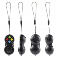 Jucarie Interactiva, Flippy, Model Fidget Pad, Antistres, +3 Ani, Functii Multiple, 5.5 x 3.5 x 11 cm, Negru