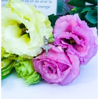 Pandantiv, Jolie Silver, Argint 925, Model Balerina cu Zirconii, 27 x 10 mm, 1.1 g