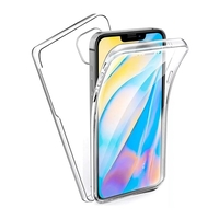 Husa de protectie Flippy® pentru Samsung J1 2016 Full Tpu 360 V2 Transparent cu margini albe