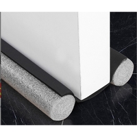 Banda de Izolare a Usii, Flippy, Banda Anti-Curent, Anti-Zgomot, Anti-Praf, Opritor Izolator, 90cm, Negru