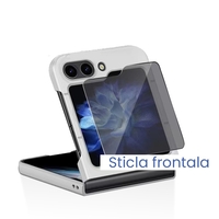 Folie Sticla Securizata pentru Samsung Galaxy Z Flip 6, Flippy, Sticla de Protectie Compatibila cu Samsung Galaxy Z Flip 6, 2.5D, HD, Transparenta