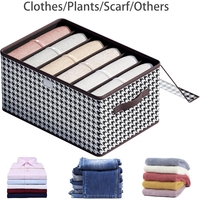 Cutie De Depozitare, Flippy, Pentru Haine, Lenjerie, Sosete Si Sutiene, Material Textil, 6 Compartimente, 44x30x20 cm, Culoare Alb-Negru