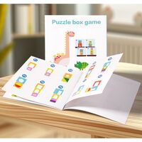 Jucarie de Construit, Flippy, Puzzle Box, Blocuri Stivuibile, 4-6 Ani, 5 Cuburi, 48 de Modele de Construit, 1 Manual, 12.8 x 12.8 x 12.8 cm, Multicolor