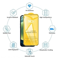 Folie Sticla Securizata, Flippy, Compatibila cu Apple iPhone 16 Pro Max, Full Cover 9D, HD, Margini Negre, Transparenta