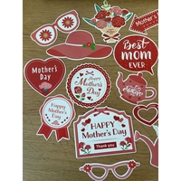 Set 18 Accesorii pentru Petrecere, Flippy, Props pentru Photo Corner, Tematica Ziua Mamei, Multicolor