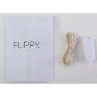 Instalatie Craciun, 5 metri, 50 LED-uri, alb cald, cu baterii, fir cupru, liniar, interior/exterior, Flippy