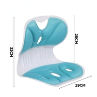 Suport pentru Scaun, Flippy, pentru Corectarea Posturii, Portabil, Ergonomic, Ameliorare Durere, Respirabil, 32x29x28 cm, Marime S, Verde