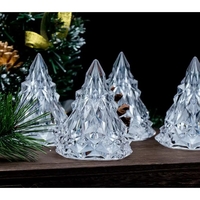Lampa de Veghe, Flippy, Model IceBerg, cu Baterii, Lumina Rece, Transparent, 6.5x8 cm