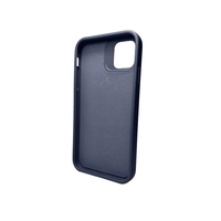 Husa Apple iPhone 13, Flippy, din Silicon Lichid, Interior din Microfibra, Lentile Fosforescente de Protectie Camera, Anti Amprenta, Rezistenta la Socuri, Albastru Marin
