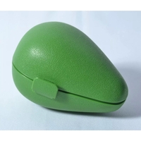 Cutie de depozitare si pastrare a alimentelor, Plastic, Flippy, Model Avocado, 8.4x8.4x12.3 cm, Verde