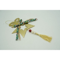 Ornament brad, Flippy, Stea, Auriu, Lucios, 15*26CM, Acril, Interior/ Exterior