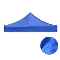 Prelata/copertina pentru acoperis cort tip pavilion Flippy, 3 x 3 m, impermeabila, invelis din material textil oxfort 700D, cauciucat Albastru
