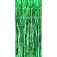 Perdea Franjurata, Flippy, Model Decor Petrecere, pentru Fundal de Poze, Amenajare Colorata a Petrecerii, Dimensiune 100x200 cm, Verde
