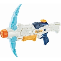Pistol cu Apa, Flippy, +6 Ani, Rezervor 700 ml, 4 Moduri de Stropire, din Plastic, 56 x 37 x 23 cm, Alb