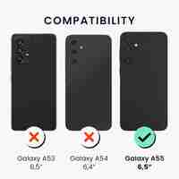 Husa de Protectie Matte TPU, Flippy, pentru Samsung Galaxy A55 5G, Protectie Camera, Antisoc, Antizgariere, Antialunecare, Acoperire Completa, Verde