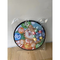 Joc Darts Flippy pentru Copii, Placa Pliabila 36.5 cm, 8 Mingii Velcro/Scai Simple, 2 Mingii Luminoase, Model Tigru, Portocaliu