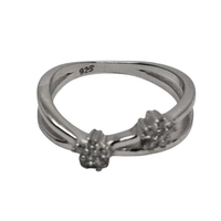 Inel Argint 925, Floricele cu Zirconii M 48