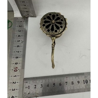 Suport de Tamaiat, Flippy, din Aliaj de Zinc, Model Lotus, Ignifug, 9.7 x 4.8 x 4.7 cm, Bronz