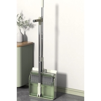 Set Matura si Faras cu Coada Flippy, cu Dinti de Pieptene pentru Curatare Matura, rotativ, pliabil, detasabil, Otel inoxidabil si Polipropilena, 99 x 30 cm Verde