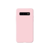 Husa protectie Flippy compatibila cu Samsung Galaxy S10 Liquid Silicone Case Roz