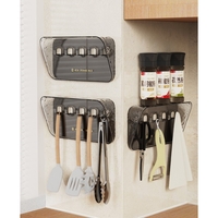 Raft de Depozitare cu Carlig, Flippy, Pentru Chei, Bijuterii, 20.3 x 4.6 x 10.3 cm, Gri