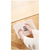 Suport Ergonimic pentru Picioare, Flippy, Plastic, cu Role de Masaj pentru Talpi, pentru Birou, Usor de Transportat, Detasabil, 33.5x24x12 cm, Alb