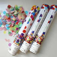 Tun de Confetti, 40 cm. Flippy, Model Konffetti Shooter, Paiete din Hartie, Multicolor
